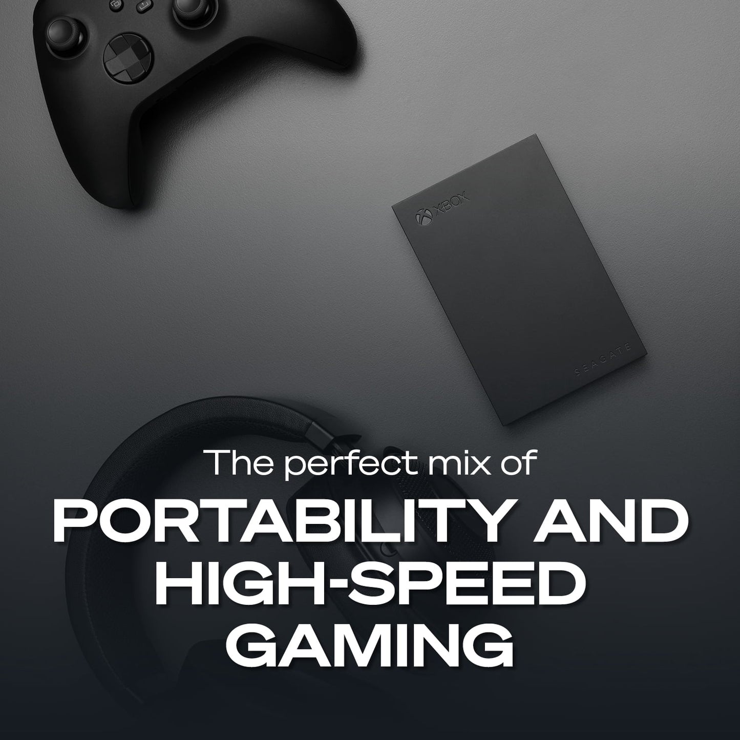 Game Drive for Xbox 2TB External USB 3.2 Gen 1 Hard Drive Xbox Certified with Green LED Bar (STKX2000403)